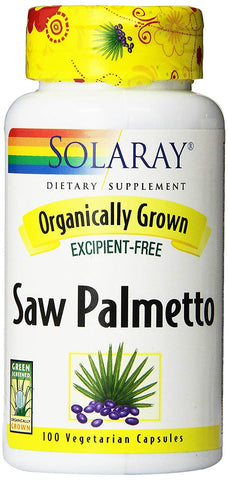 Solaray Originally Grown Saw Palmetto-100 Vegetarian Capsules