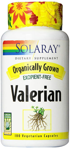 Solaray Valerian Organically Grown-100 Vegetarian Capsules