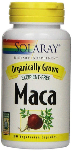 Solaray Organically Grown Maca 500 Mg-100 Vegetarian Capsules