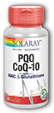 Solaray PQQ, CoQ10 With NAC & Glutathione-30 Veg Caps