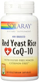 Solaray Red Yeast Rice CoQ-10 With Flush Free Niacin-60 Vegetarian Capsules