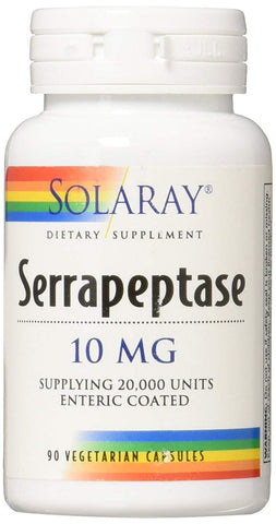 Solaray Serrapeptase 10 Mg -90 Vegetarian Capsules
