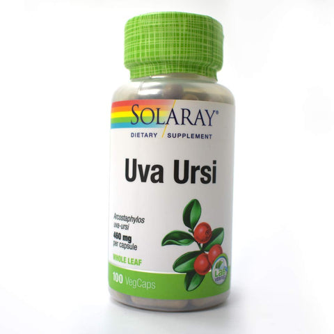 Solaray Uva Ursi 500 Mg Per Capsule-100 Easy to Swallow Capsules