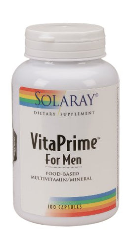 Solaray Vita Prime For Men Food Based Multivitamin & Mineral-100 Capsules