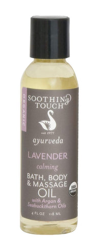 Soothing Touch Lavender Bath, Body & Massage Oil With Argan & Seabuckthorn Oils-8 Oz