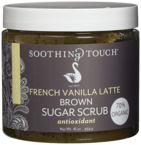 Soothing Touch Brown Sugar Scrub Antioxidant French Vanilla Latte-16 Oz