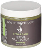 Soothing Touch Cedar Sage Herbal Salt Scrub Restoring-20 Oz