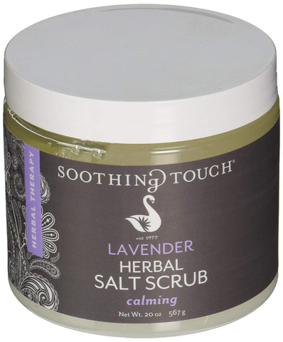 Soothing Touch Lavender Herbal Salt Scrub Calming-20 Oz