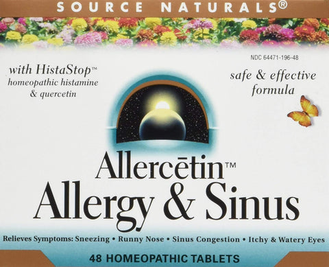 Source Naturals Allercetin Allergy & Sinus-48 Homeopathic Tablets