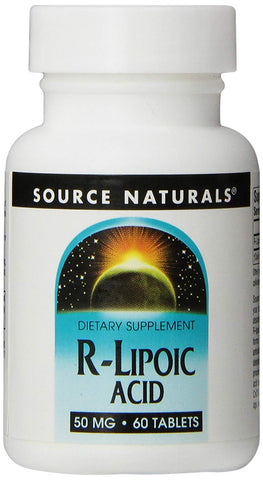 Source Naturals R-Lipoic Acid 50 Mg Dietary Supplement-60 Tablets