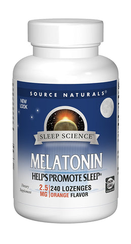 Source Naturals Melatonin 2.5 Mg Orange Flavored Sublingual-240 Tablets