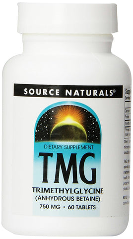 Source Naturals TMG Trimethylglycine 750 Mg-60 Tablets