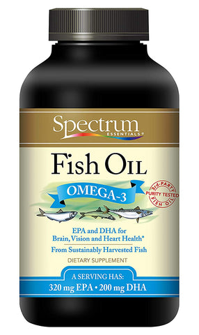 Spectrum Fish Oil Omega -3 1000 Mg-250 Softgels