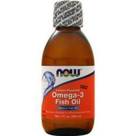 Now Foods Omega-3 Fish Oil, Lemon Flavored - 7 Fluid Ounces