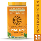 Sun Warrior Classic Plus Organic Raw Plant Based Protein Natural-1.65 Lbs