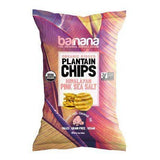 Barnana Plantain Chips, Organic Ridged, Himalayan Pink Sea Salt - 5 Ounces