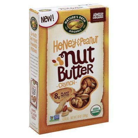 Natures Path Organic Cereal, Honey & Peanut Nut Butter Crunch - 10 Ounces