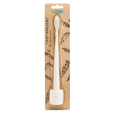 The Natural Family Co. Toothbrush & Stand White color