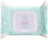 The Honest Co 3-in-1 Facial Towelettes Fragrance Free-30 Pre-Moistened Towelettes