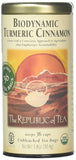 The Republic Of Tea Biodynamic Organic Turmeric Cinnamon 36 Unbleached Tea Bags-1.8 Oz