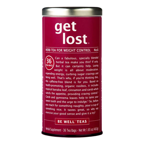 Be Well Teas Get Lost Herb Tea For Weight Control No.6 36 Tea Bags-1.65 Oz