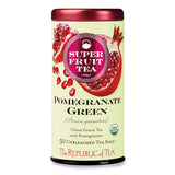 The Republic Of Tea Organic Pomegranate Green 50 Unbleached Tea Bags-2.65 Oz