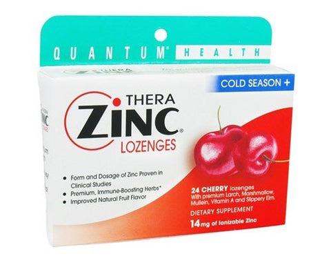 Quantum Health Thera Zinc Lozenges-24 Cherry  Lozenges