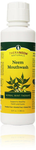 Theraneem Naturals Neem Mouthwash Herbal Mint Therape-16 Oz