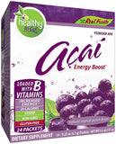 Healthy To Go Energy Boost Acai Tropical Punch Flavor 24 Packets-5.3 Oz