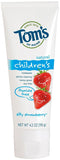 Tom's Of Maine Children's Toothpaste Flouride Free Silly Strawberry-4.2 Oz