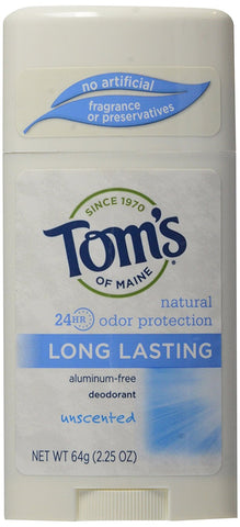 Tom's Of Maine Long Lasting Deodorant Unscented-2.25 Oz