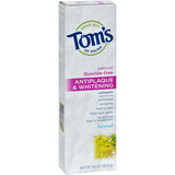 Tom's Of Maine Antiplaque & Whitening Toothpaste Fennel Flouride Free-5.5 Oz