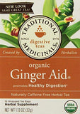 Traditional Medicinals Organic Ginger Aid Herbal Tea 16 Bags-0.85 Oz