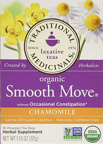 Traditional Medicinals Organic Smooth Move Chamomile 16 Bags-1.13 Oz