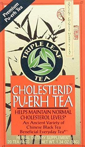 Triple Leaf Cholesterid Pu-Erh Tea 20 Bags-1.34 Oz