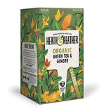 Heath & Heather Organic Green Tea & Ginger - 20 Count