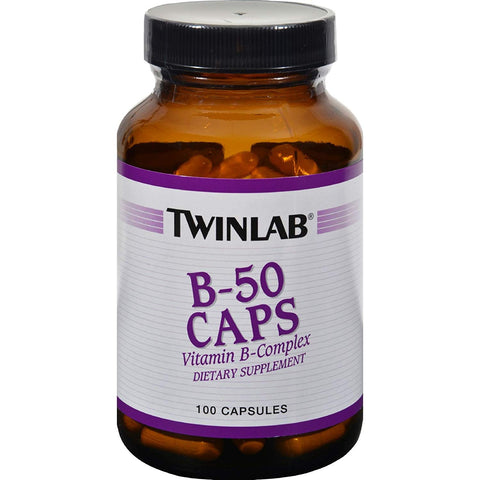 Twinlab B-50 Caps Vitamin B-Complex-100 Capsules