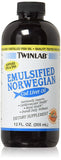 Twinlab Norwegian Cod Liver Cod Liver Oil Orange Flavor-12 Oz