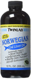 Twinlab Norwegian Cod Liver Cod Liver Oil Mint Flavor-12 Oz