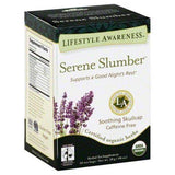 Lifestyle Awareness Herbal Tea, Serene Slumber, Soothing Lavender, Caffeine Free, Bags - 20 Each