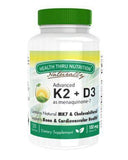 Health Thru Nutrition Advanced K2 Menaquinone D3 - 120 Vegetarian Capsules