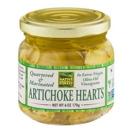 Native Forest Artichoke Hearts, Quartered & Marinated - 6 Ounces