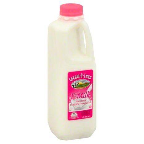 Cream O Land Milk, Lowfat, 1% Milkfat - 1 Quart