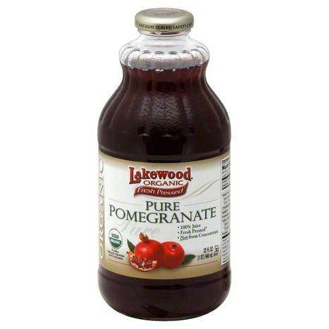 Lakewood Organic 100% Juice, Pure Pomegranate - 32 Ounces