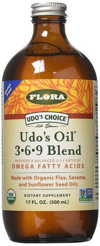 Flora UDO's Choice UDO's Oil 3-6-9 Blend Omega Fatty Acids-17 Oz Note: Need To Be Refrigerated