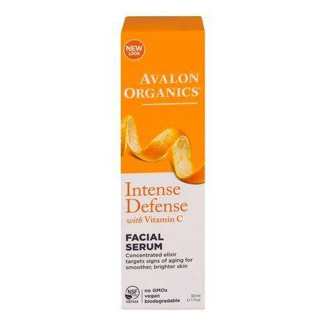 Avalon Organics Intense Defense Facial Serum, with Vitamin C - 1 Ounce