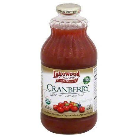 Lakewood Organic Fresh Blends 100% Juice Blend, Cranberry - 32 Ounces