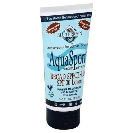 All Terrain Aqua Sport Sunscreen, Lotion, Broad Spectrum SPF 30 - 3 Ounces