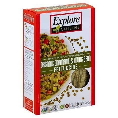 Explore Cuisine Fettuccine, Organic, Edamame & Mung Bean - 8 Ounces