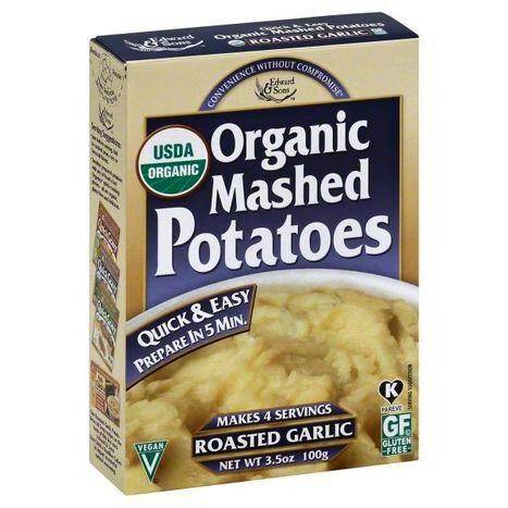 Edward & Sons Mashed Potatoes, Organic, Roasted Garlic - 3.5 Ounces